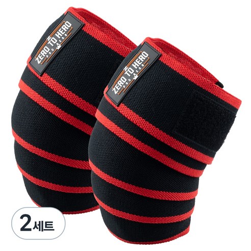 제로투히어로 무릎 보호대 Type 2, 4개, 레드