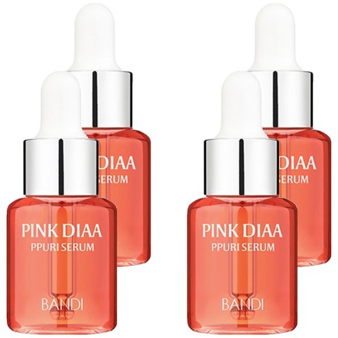 반디BANDI 네일큐어 핑크다이아 뿌리세럼, 17ml, 4개