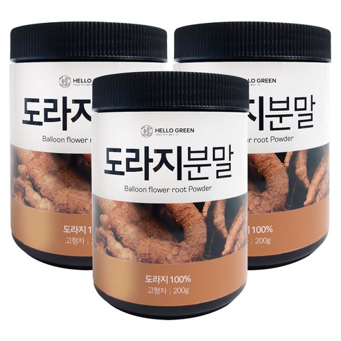 헬로우 그린 도라지 분말, 200g, 3개 
건강분말/건강환