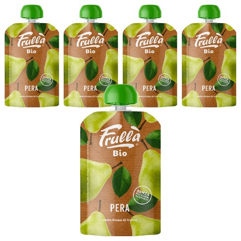 네추럴누바 유기농 생과일 누바 푸루라 짜먹는 퓨레 배 × 100g × 5개, 맛 × 개당 중량 × 수량 섬네일