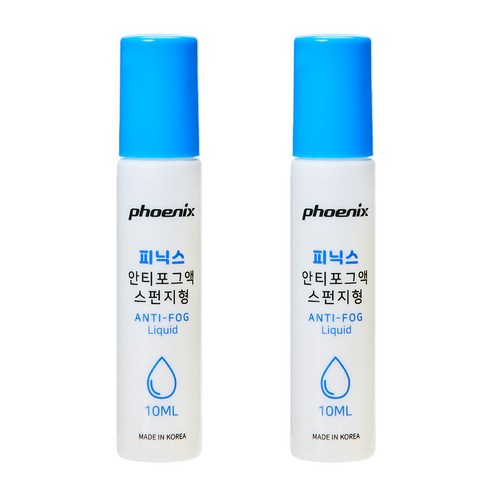 피닉스 김서림방지 안티포그액 PNA-500 스펀지형, 10ml, 2개