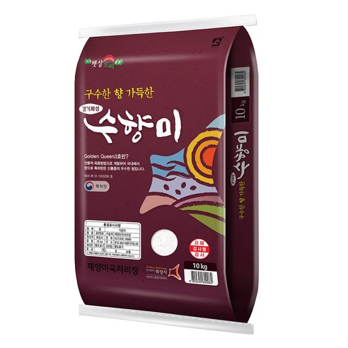 수향미 2024년산 햅쌀 골든퀸 3호 백미 특등급, 특, 10kg, 1개