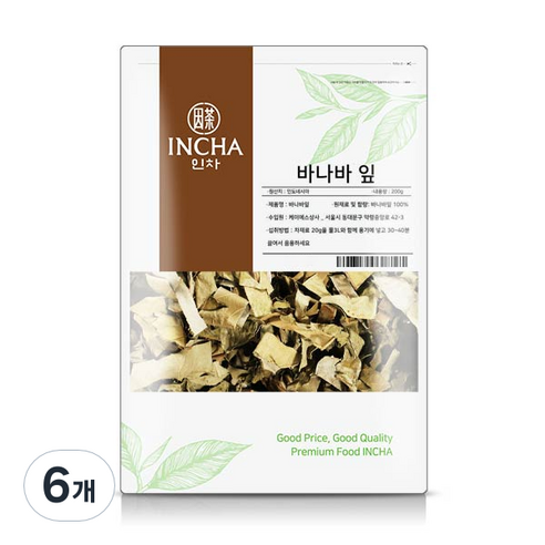 인차 바나바잎차, 200g, 1개입, 6개