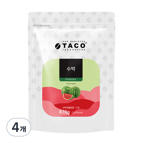 타코 수박 파우더, 870g, 1개입, 4개