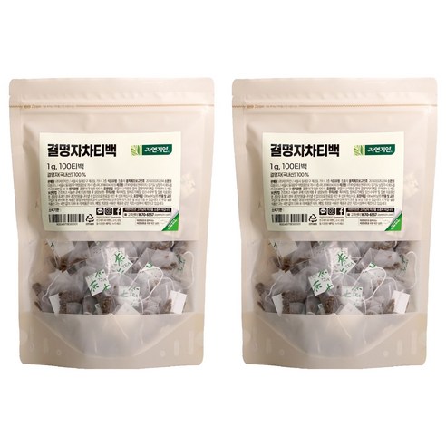자연지인 결명자 차 삼각티백, 1g, 100개입, 2개