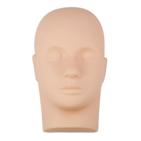 반영구화장 속눈썹연장 연습용 실리콘 마네킹 헤드, 스킨색, 1개의 최저가를 확인해보세요.