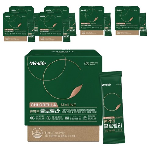 대상웰라이프 면역엔 클로렐라 30p, 81g, 7개