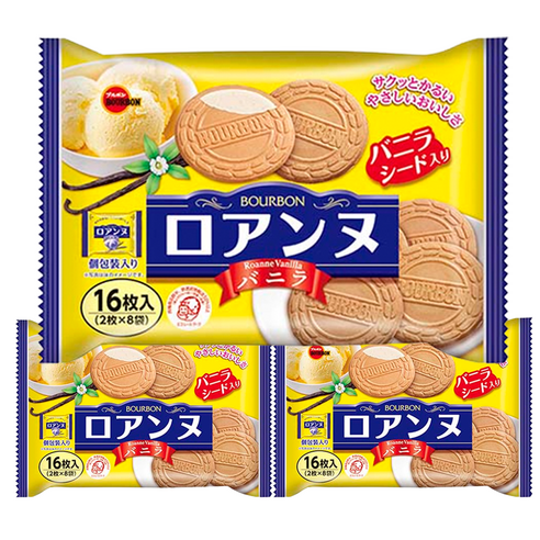 부르본 바닐라향로안느 샌드, 113g, 3개