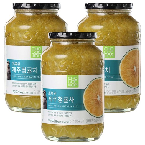 초록원 제주청귤차, 1kg, 1개입, 3개