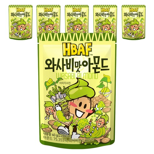 바프 와사비맛 아몬드, 190g, 1개