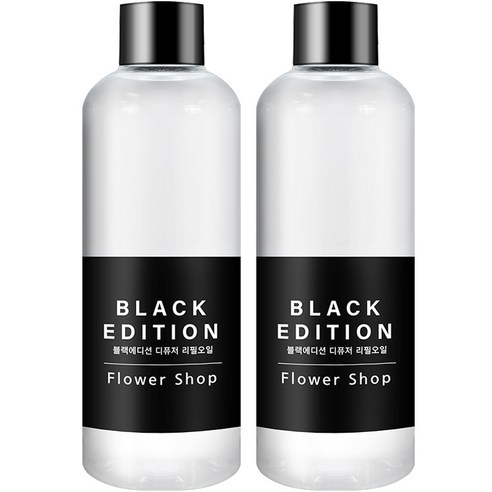 바이향 블랙에디션 디퓨저 리필 오일 2p, 200ml, 양재동 꽃시장