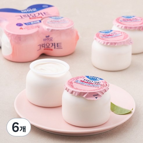 바이오 PROBIOTIC 그릭요거트 후르츠 베리믹스, 320g, 6개