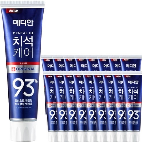 메디안 치석 케어 오리지널 치약, 120g, 18개