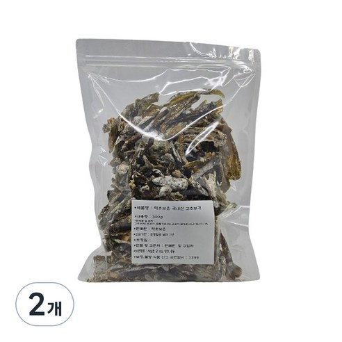 약초보은 건고추부각, 300g, 2개