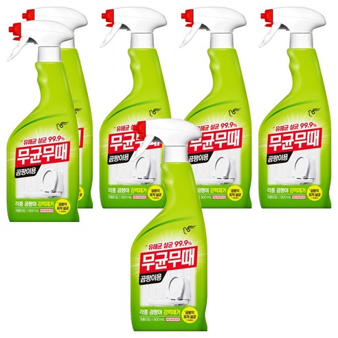 무균무때 곰팡이용 세정제, 900ml, 6개