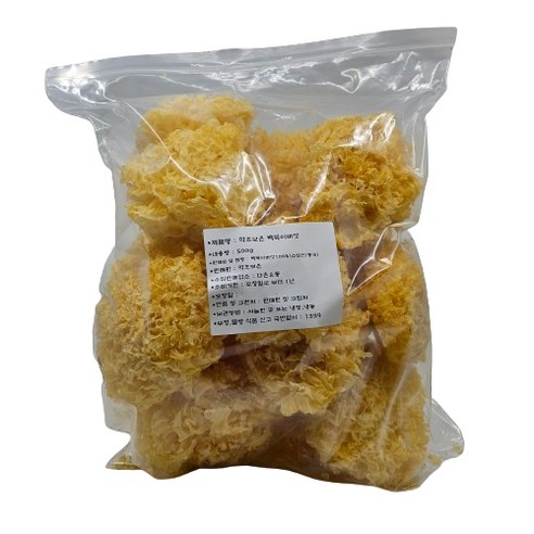 약초보은 건백목이버섯, 500g, 1개