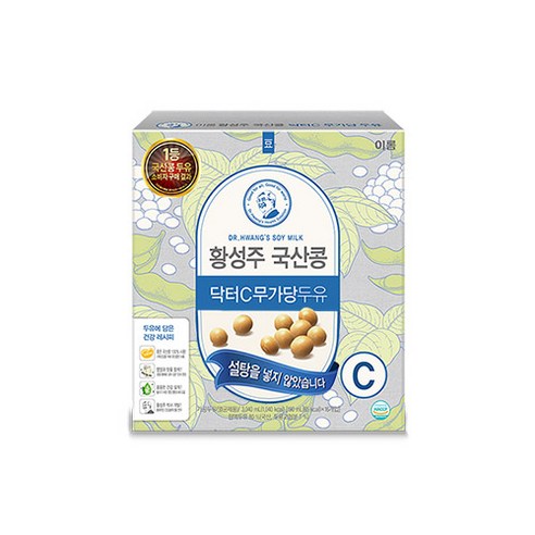 이롬 황성주 국산콩 닥터C무가당두유, 190ml, 16개입