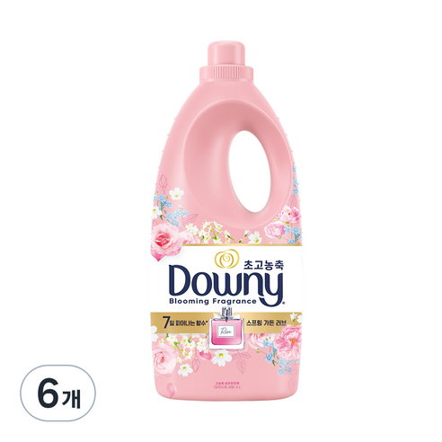 다우니 7일간 피어나는 향수 컬렉션 스프링 가든 러브 초고농축 섬유유연제 2L, 6개