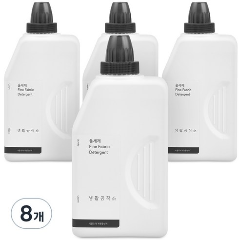 생활공작소 울세제 본품, 1.5L, 8개
