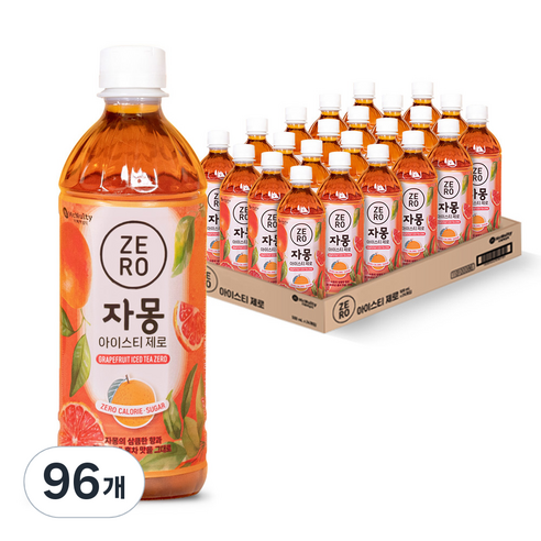 맥널티커피 제로 자몽 아이스티, 500ml, 96개