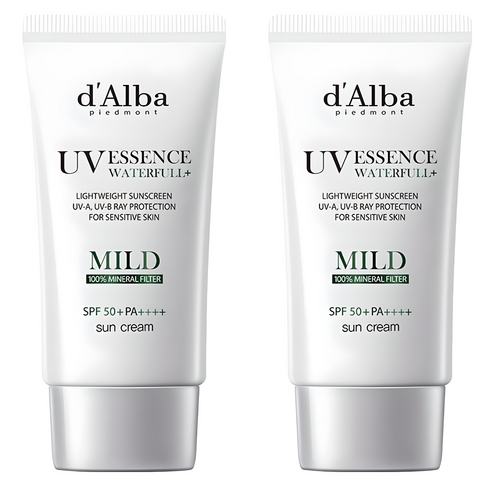 달바 워터풀 마일드 선크림 SPF50+ PA++++, 50ml, 2개