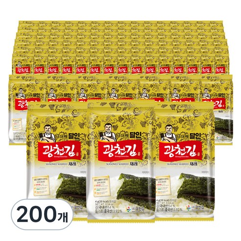 광천김 3대째 달인 재래 도시락김, 80g, 10개
