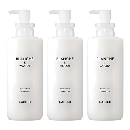 라보에이치 탈모증상완화 두피강화 샴푸 블랑쉬앤우디 향, 400ml, 3개