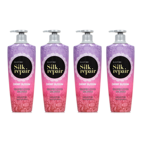 엘라스틴 실크 리페어 컨디셔너 체리블라썸향, 550ml, 4개