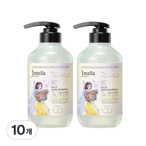 제이멜라 디즈니100 에디션 라임 앤 바질 헤어 샴푸, 10개, 500ml