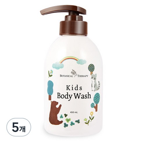 보타니컬테라피 키즈 바디워시, 450ml, 5개