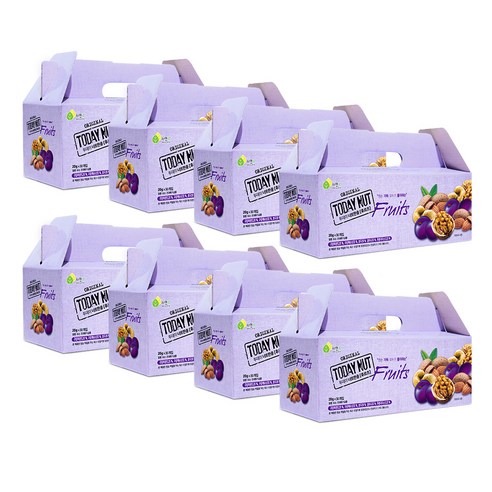 자연루 투데이넛 너트한줌 후르츠 20g x 30p, 600g, 8개