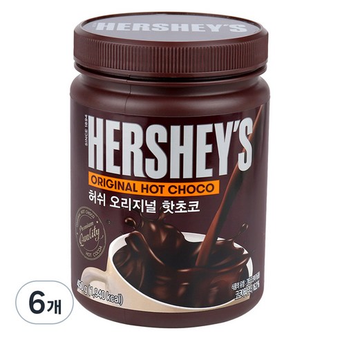 허쉬 오리지날 핫초코 분말, 450g, 1개입, 6개