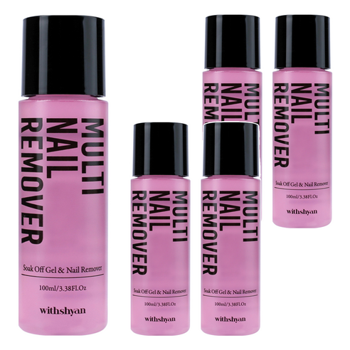 위드샨 멀티 쏙오프 젤네일리무버, 100ml, 5개