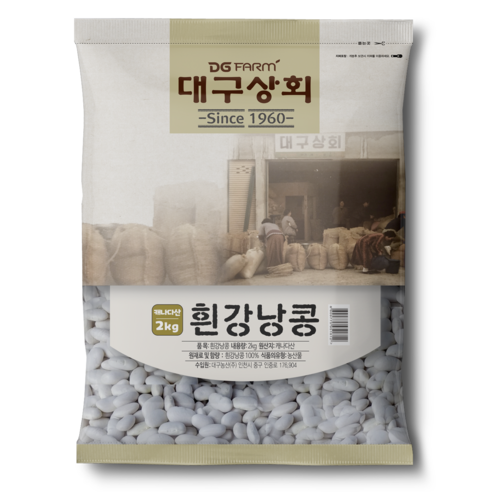 대구상회 흰강낭콩, 2kg, 1개