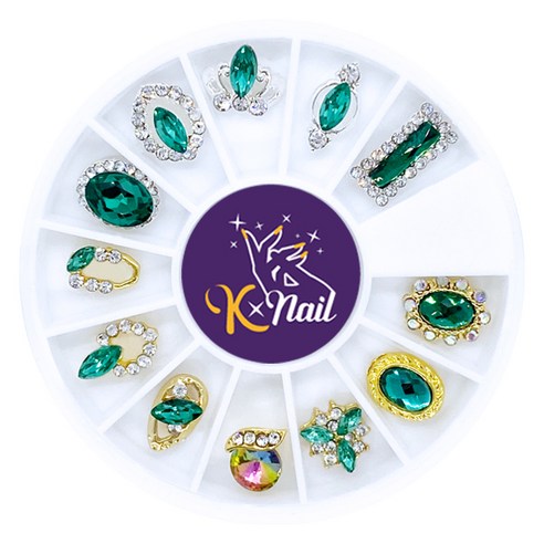 케이네일 럭셔리 컬러 네일 스톤 세트, 36, 1세트