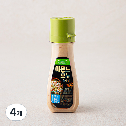 풀무원 아몬드 호두 드레싱, 110g, 4개