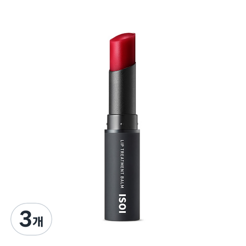 아이소이 립 트리트먼트 밤, 퓨어레드, 5g, 3개