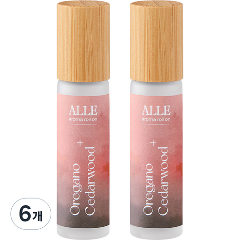 알레 아로마 롤온 오레가노 시더우드, 10ml, 6개