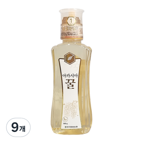 한국양봉 아카시아 꿀, 500g, 9개