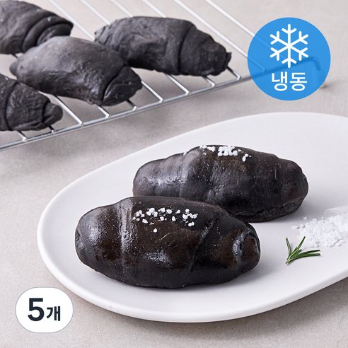 베이켓 유니온트리 통버터 먹물 알프스 소금빵 생지 (냉동), 70g, 4개입, 5개