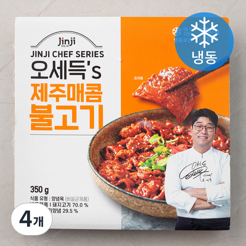 진지 오세득''s 제주매콤불고기 (냉동), 350g, 4개