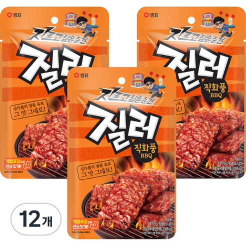 질러 직화풍 비비큐 육포, 30g, 12개