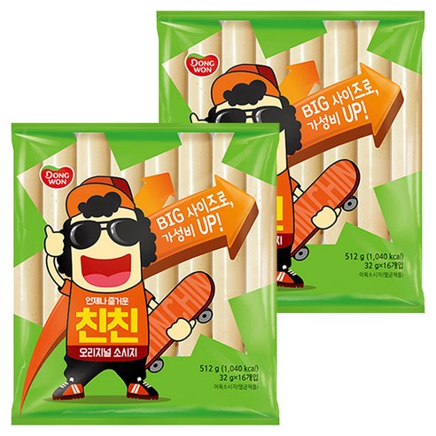 동원 친친 오리지널 소시지, 512g, 2개