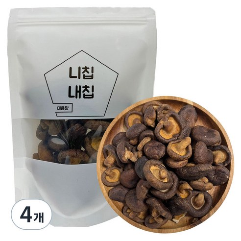 니칩내칩 통 표고버섯칩, 100g, 4개