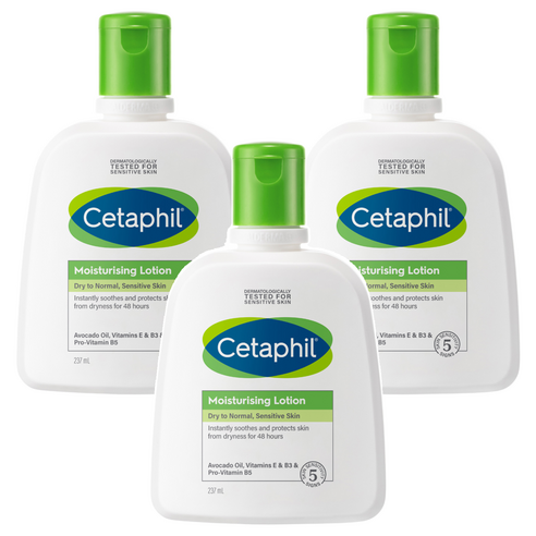 세타필 모이스춰라이징 바디로션, 237ml, 3개