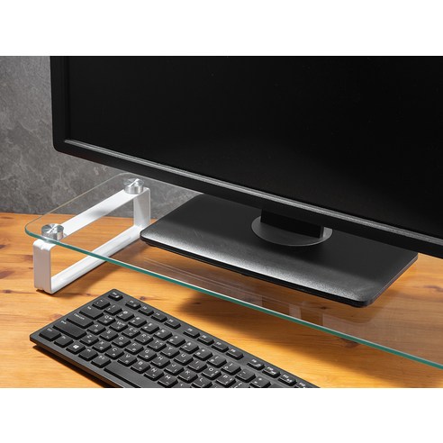홈플래닛 강화유리 모니터 받침대: 책상 공간을 최적화하고 편안한 작업 환경을 위한 이상적인 솔루션