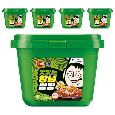 진미 맛있는 양념쌈장, 500g, 5개