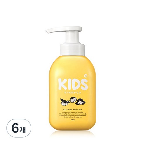 TS 키즈 샴푸 애플향, 400ml, 6개
