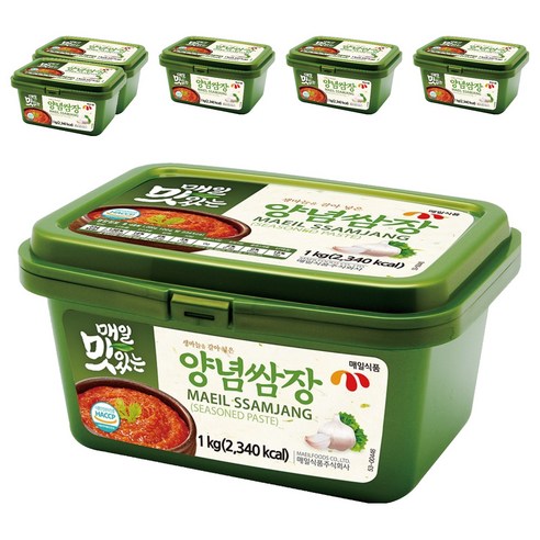 매일식품 매일 맛있는 양념 쌈장, 1kg, 6개