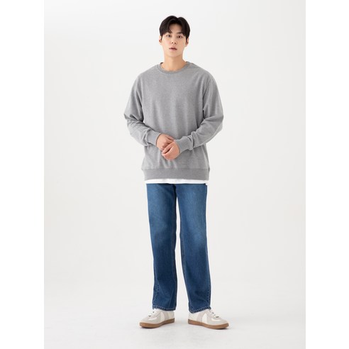 캐럿 남성용 기본 맨투맨은 봄과 가을에 착용하기 좋은 상품입니다.